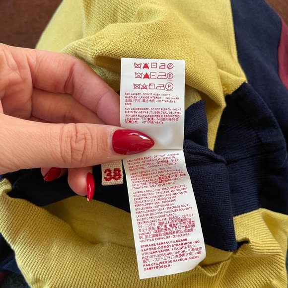 MARNI COLOUR BLOCK KNIT T SHIRT * NWT * SIZE 38 / S - Picture 4 of 5